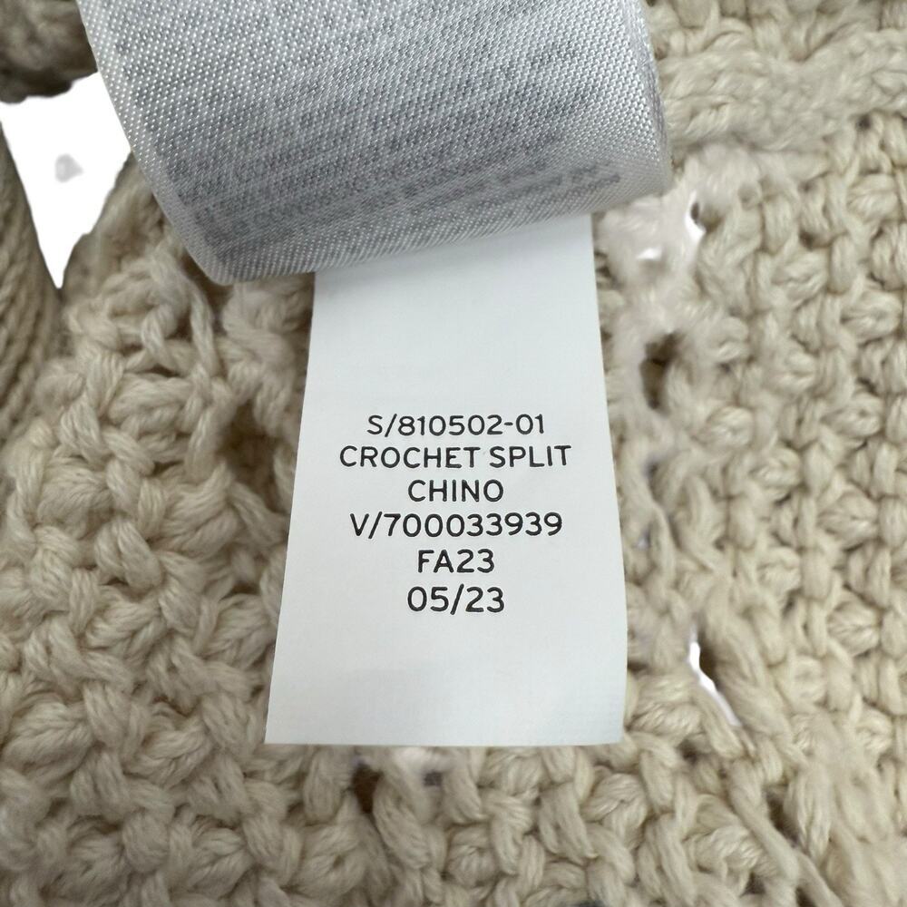 Gap Sweater Womens XXS Ivory Cream 24/7 Split Hem Sweater Fisherman Loose Knit - Picture 11 of 14